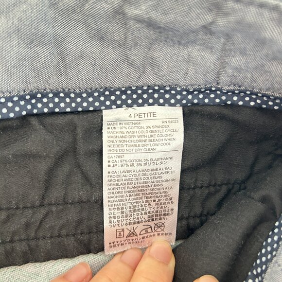 Banana Republic Dress Pants Blue/Green Petite - Picture 6 of 9